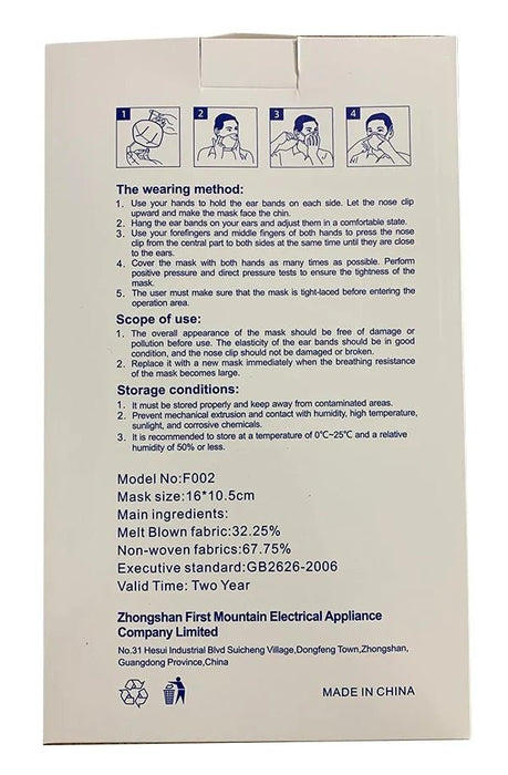 Mascarilla protectora KN95 auténtica (20 mascarillas) - Quierox - Tienda Online