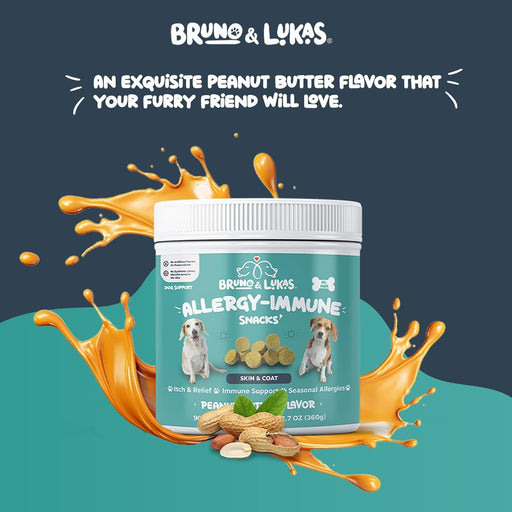 Masticables para aliviar la alergia para perros, antihistamínicos y de apoyo inmunológico - Quierox - Tienda Online