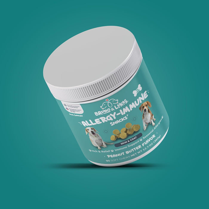 Masticables para aliviar la alergia para perros, antihistamínicos y de apoyo inmunológico - Quierox - Tienda Online