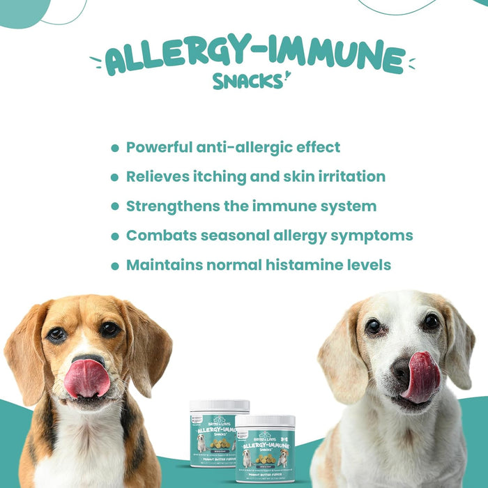 Masticables para aliviar la alergia para perros, antihistamínicos y de apoyo inmunológico - Quierox - Tienda Online