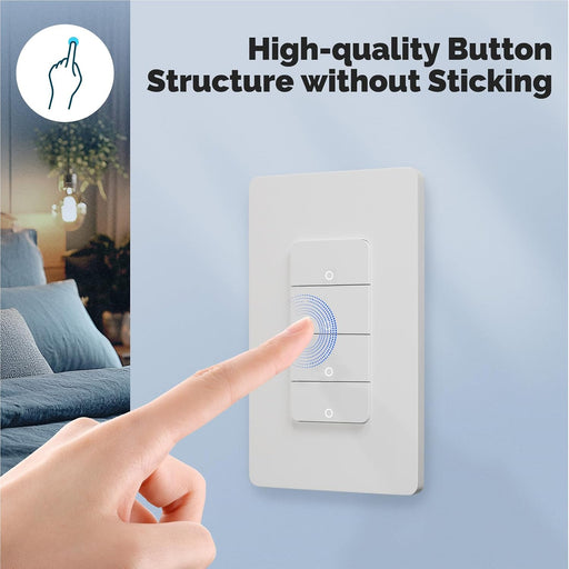Matter - Interruptores de luz inteligentes WiFi, requiere cable netural - Quierox - Tienda Online