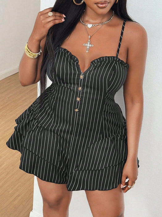 Maweii Mono de talla grande sexy sin hombros - Quierox - Tienda Online