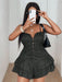 Maweii Mono de talla grande sexy sin hombros - Quierox - Tienda Online