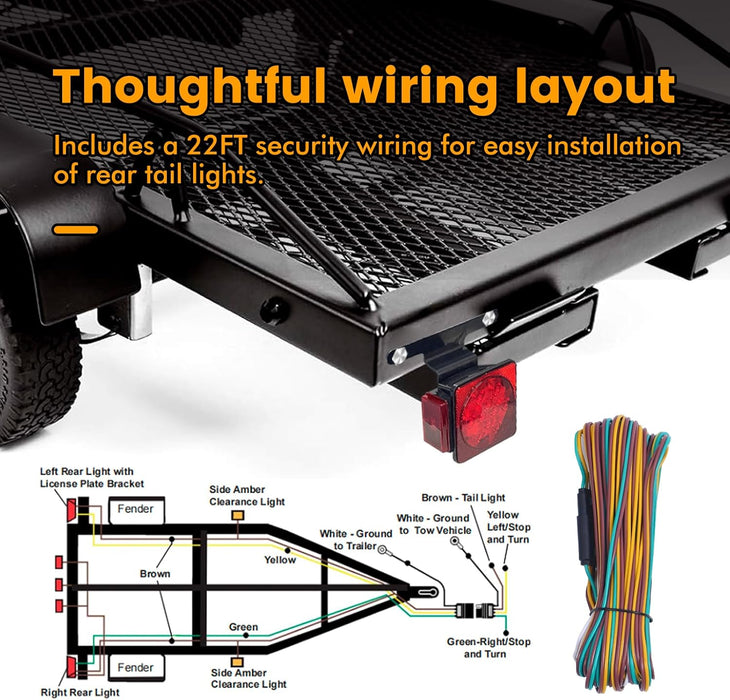 MAXXHAUL 70205 Kit de luces para remolque, 12 V, todo LED, impermeable - Quierox - Tienda Online