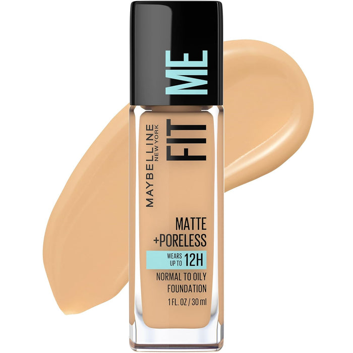 MAYBELLINE FIT ME BASE DE MAQUILLAJE LÍQUIDA MATE QUE DISIMULA LOS POROS - Quierox - Tienda Online