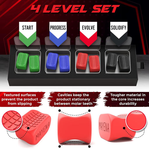 Mayena - Ejercitador de mandíbula, moldeador de mandíbula de silicona - Quierox - Tienda Online