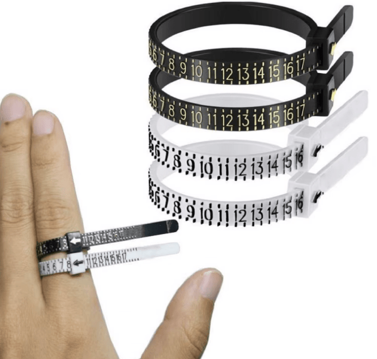 Medidor de anillos, herramienta de medición de tamaño de dedo - Quierox - Tienda Online