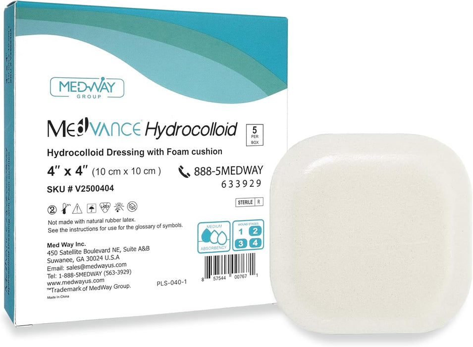 MedVance TM Hydrocoloid - Apósito adhesivo hidrocoloide con borde con cojín de espuma - Quierox - Tienda Online