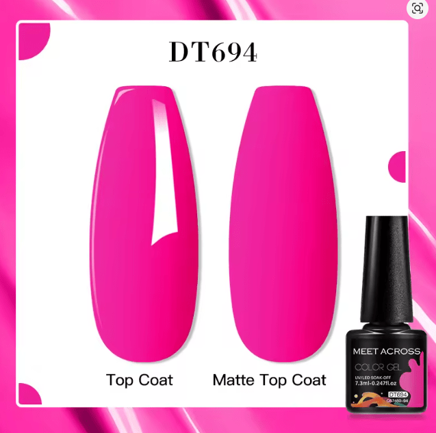 MEET ACROSS Esmalte de uñas en gel fluorescente de 7,3 ml - Quierox - Tienda Online