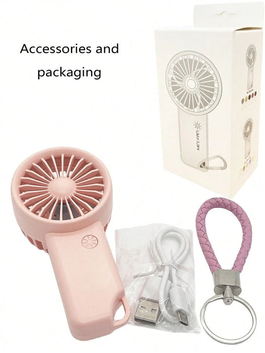 MEET SUN - 1 Miniventilador portátil de mano de 3 velocidades con batería - Quierox - Tienda Online