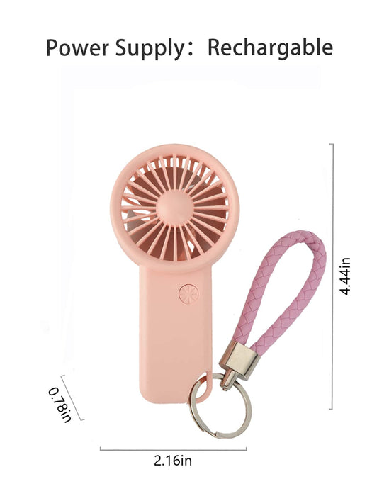 MEET SUN - 1 Miniventilador portátil de mano de 3 velocidades con batería - Quierox - Tienda Online