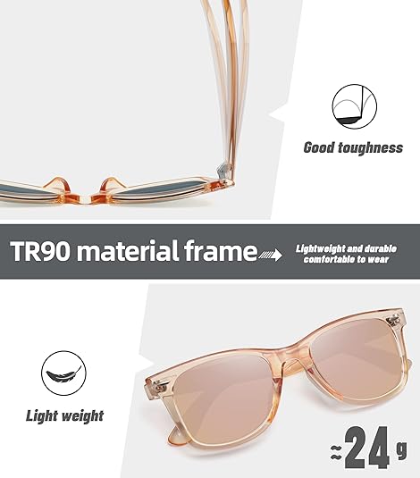 MEETSUN Lentes de sol polarizados para mujeres y hombres, clásicos, retro - Quierox - Tienda Online