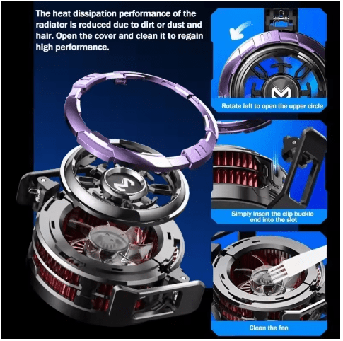 MEMO CX08 PRO 9V2A Ventilador universal para teléfonos móviles - Quierox - Tienda Online