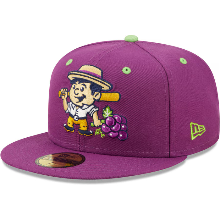 Gorra ajustada Viñeros de Tri-City 59FIFTY morada Copa De La Diversion de New Era para hombre