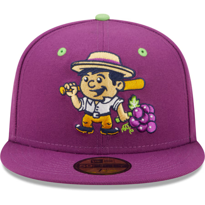 Gorra ajustada Viñeros de Tri-City 59FIFTY morada Copa De La Diversion de New Era para hombre