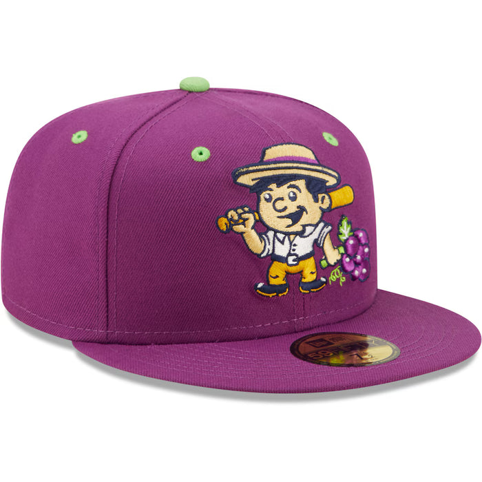Gorra ajustada Viñeros de Tri-City 59FIFTY morada Copa De La Diversion de New Era para hombre