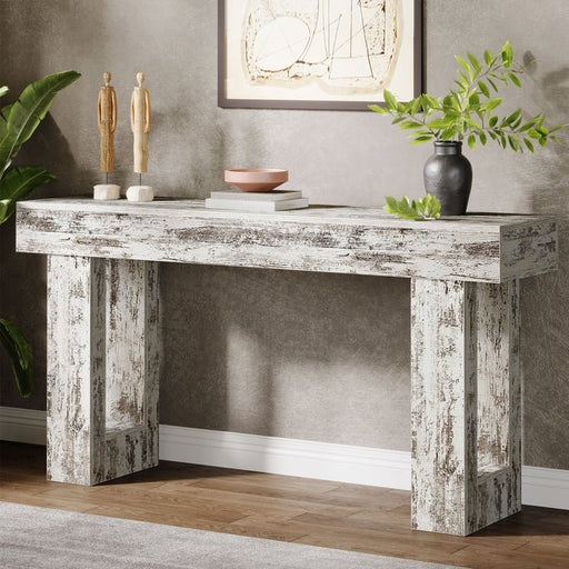 Mesa auxiliar de madera para sofá, mesa consola moderna de 63 pulgadas para sala de estar - Quierox - Tienda Online