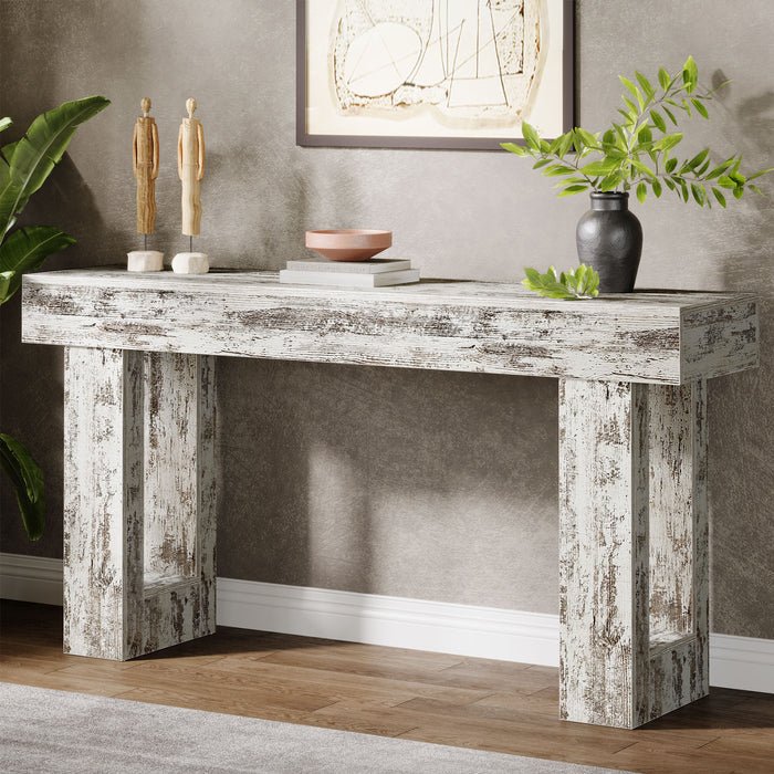 Mesa auxiliar de madera para sofá, mesa consola moderna de 63 pulgadas para sala de estar - Quierox - Tienda Online