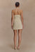Meshki Ebony Minivestido vaquero bordado - Crema - Quierox - Tienda Online