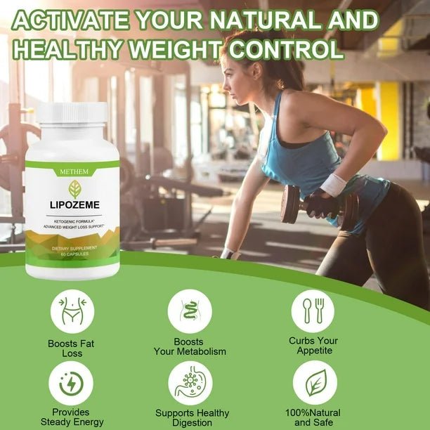 METHEM Cápsulas de suplemento Lipozeme 60 Capsulas - Quierox - Tienda Online