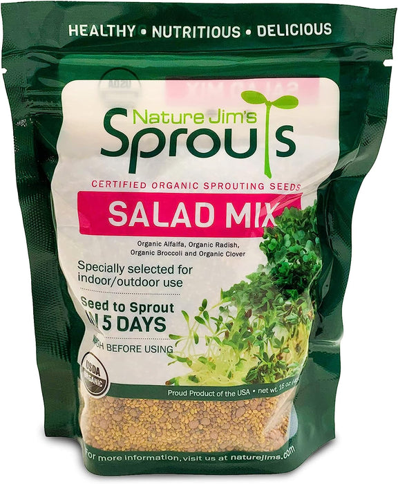 Mezcla de brotes para ensalada Nature Jims Sprouts - Quierox - Tienda Online