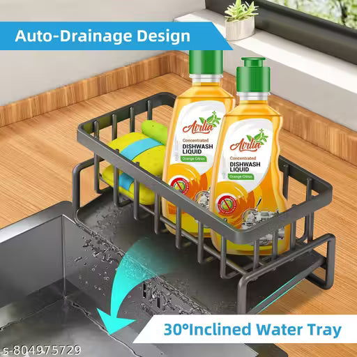 Soporte de metal premium para esponjas de fregadero de cocina