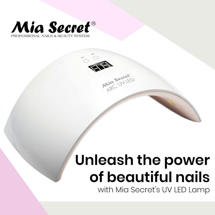 Mia Secret Secador profesional de sistema de uñas con lámpara LED UV Arc - Quierox - Tienda Online