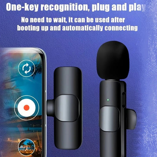 Microfono Inalámbrico HD de Pinza Kouzone con Reducción de Ruido, Conexión USB - C - Quierox - Tienda Online