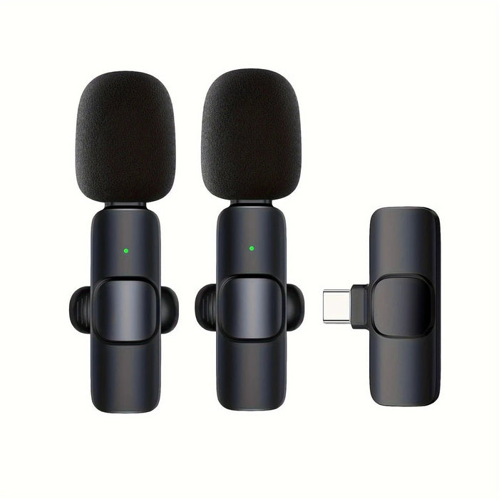 Microfono Inalámbrico HD de Pinza Kouzone con Reducción de Ruido, Conexión USB - C - Quierox - Tienda Online