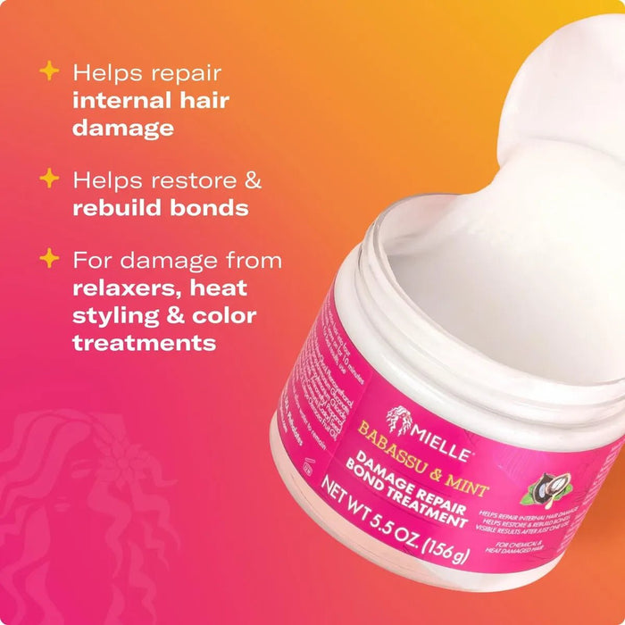 Mielle Tratamiento reparador de daños con babasú y menta 5.5oz - Quierox - Tienda Online