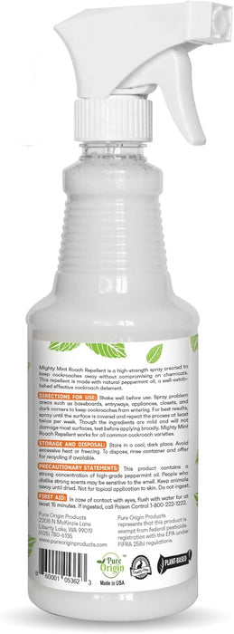 Mighty Mint Spray repelente de cucarachas con aceite de menta, Asesino natural - Quierox - Tienda Online