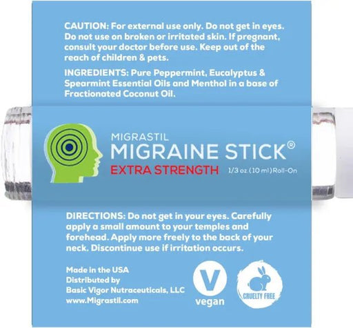 Migraine Stick Fórmula avanzada para aliviar el dolor de cabeza de migraña - Quierox - Tienda Online