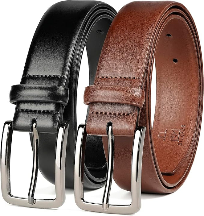 MILORDE Cinturón de vestir de cuero para hombre, 2 unidades - Quierox - Tienda Online