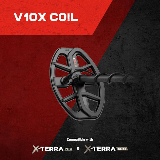 MINELAB Bobina de búsqueda V10X de doble D impermeable de 10 pulgadas para detector de metales X - Terra PRO - Quierox - Tienda Online