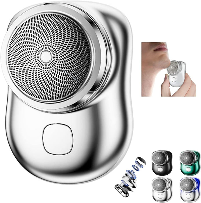 Mini afeitadora eléctrica portátil, afeitadora de bolsillo, mini maquinilla de afeitar mágica USB - Quierox - Tienda Online