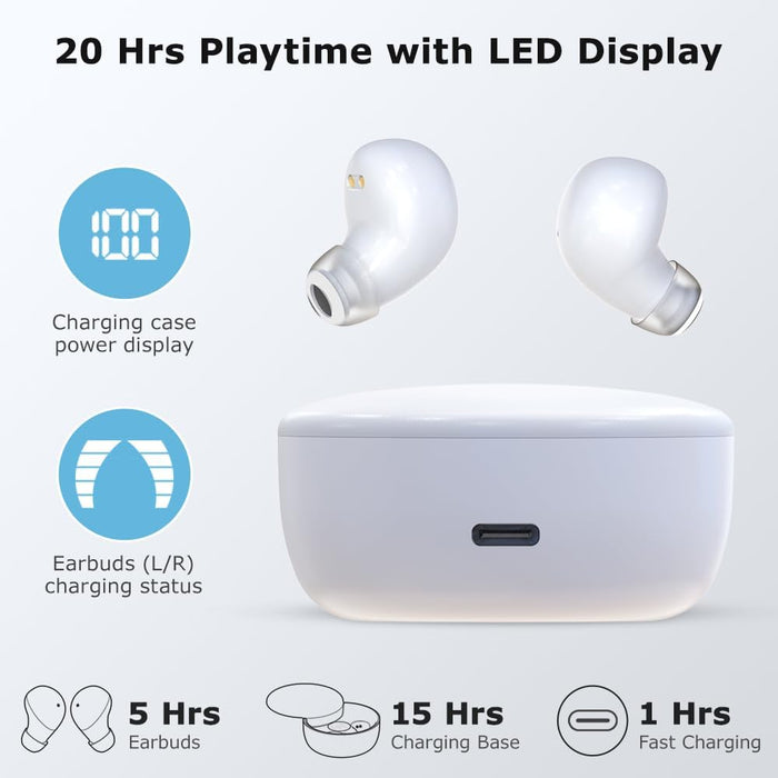 Mini auriculares inalámbricos para dormir, Bluetooth 5.4, para quienes duermen de lado - Quierox - Tienda Online