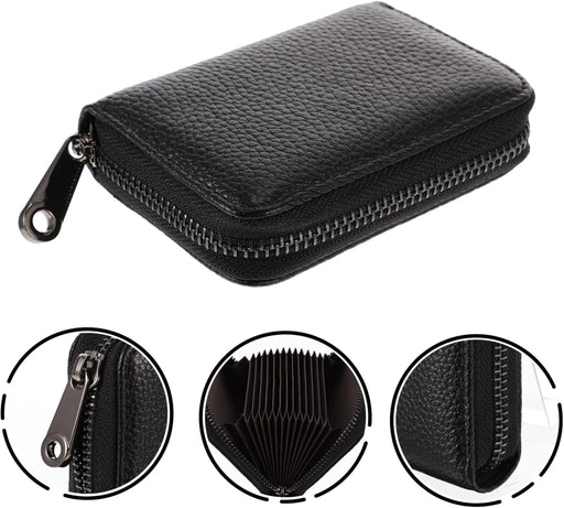 Mini billetera de cuero para mujeres tarjetas cartera monedero para mujeres cremallera - Quierox - Tienda Online