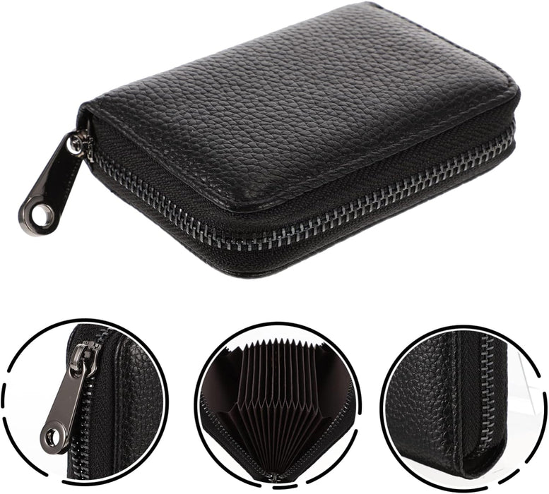 Mini billetera de cuero para mujeres tarjetas cartera monedero para mujeres cremallera - Quierox - Tienda Online