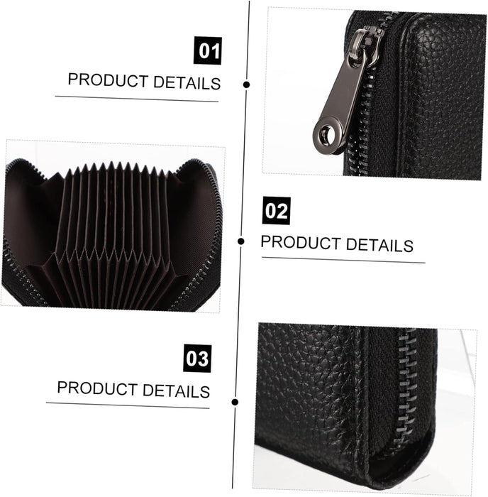 Mini billetera de cuero para mujeres tarjetas cartera monedero para mujeres cremallera - Quierox - Tienda Online