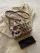 Mini bolso de hombro de tela estilo chino, con caligrafía, estilo retro, informal, pequeño - Quierox - Tienda Online