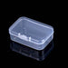 Mini caja de plástico rectangular, translúcida, para guardar joyas, resistente al polvo y sólida. - Quierox - Tienda Online