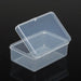 Mini caja de plástico rectangular, translúcida, para guardar joyas, resistente al polvo y sólida. - Quierox - Tienda Online