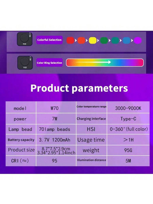 Mini Desiontal W70, para fotografía en vivo y otros usos en múltiples escenas - Quierox - Tienda Online