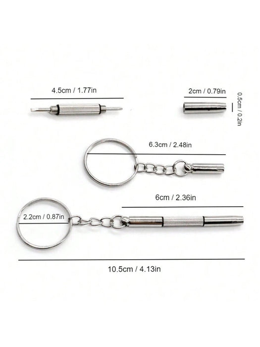 Mini Destornillador De Acero Inoxidable Llavero Reparación De Gafas - Quierox - Tienda Online