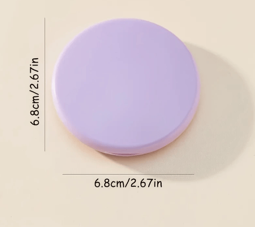 Mini espejo plegable redondo, espejo de maquillaje portátil de doble cara con cristal pulido - Quierox - Tienda Online