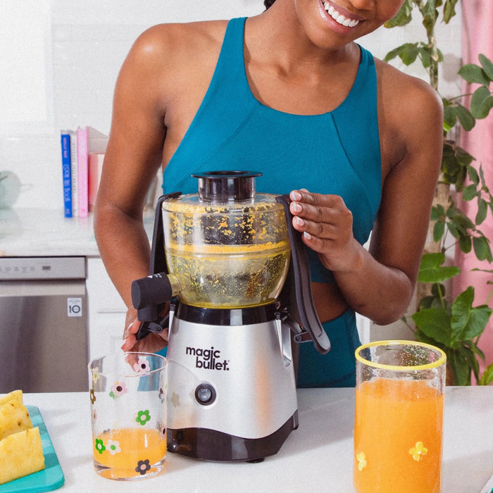 Mini exprimidor Magic Bullet de 400 vatios, color plata - Quierox - Tienda Online