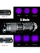 Mini linterna LED UV portátil de 395 nm con 3 modos de iluminación, luz púrpura - negra, reflector - Quierox - Tienda Online