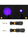 Mini linterna LED UV portátil de 395 nm con 3 modos de iluminación, luz púrpura - negra, reflector - Quierox - Tienda Online