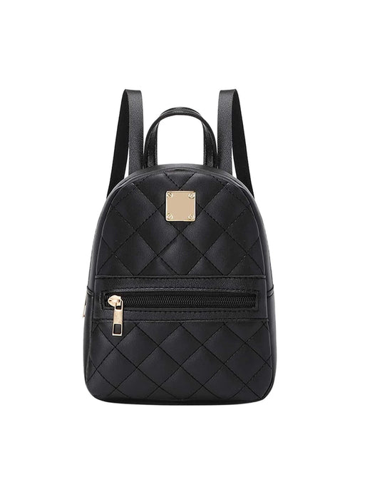 Mini mochila acolchada de moda mochila vintage, minimalista, mini bolso clásico - Quierox - Tienda Online