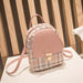 Mini mochila para adolescentes, bolso de hombro a cuadros - Quierox - Tienda Online